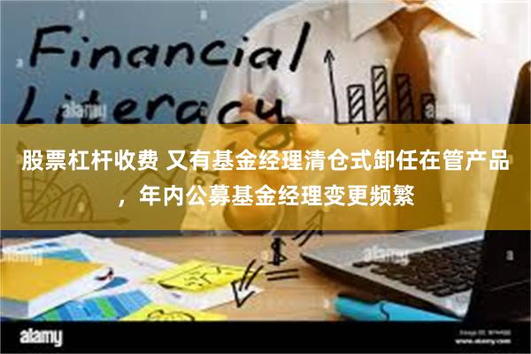 股票杠杆收费 又有基金经理清仓式卸任在管产品，年内公募基金经理变更频繁